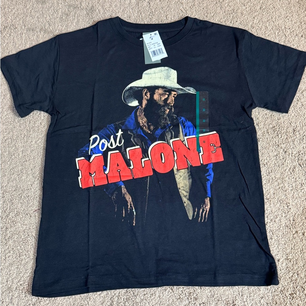 Post Malone Cowboy Graphic Tee - Black